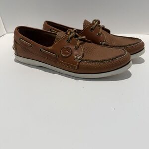 VTG Dooney & Bourke All Weather Leather Boat Shoes Brown Womens Size 8
